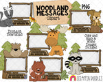 Woodland Messages Clip Art - Commercial Use PNG