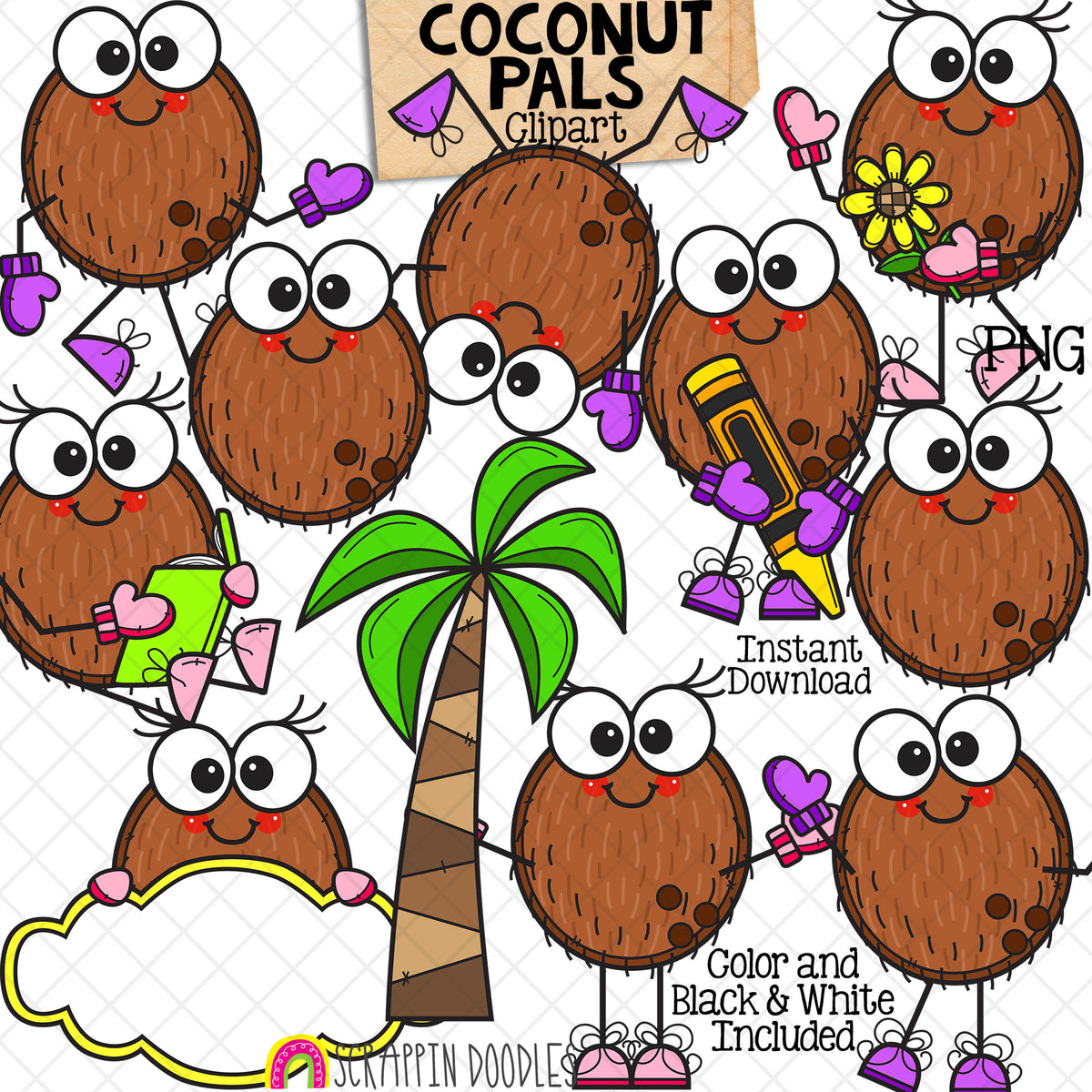 Variety Bundle #1 - Avocado - Big Foot - Slime - Llama - Lemons - Bees - Water Park - Space - Coconut -Pineapple - Chameleon - Kiddos - CU PNG Sublimation