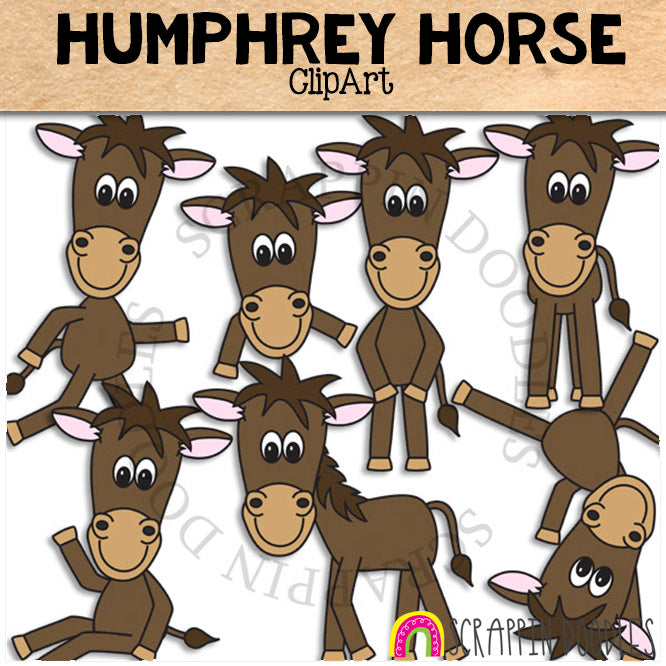 Farm Animal ClipArt Bundle - Pig - Cow - Horse - Chicken - Sheep - Cow - Commercial Use - PNG