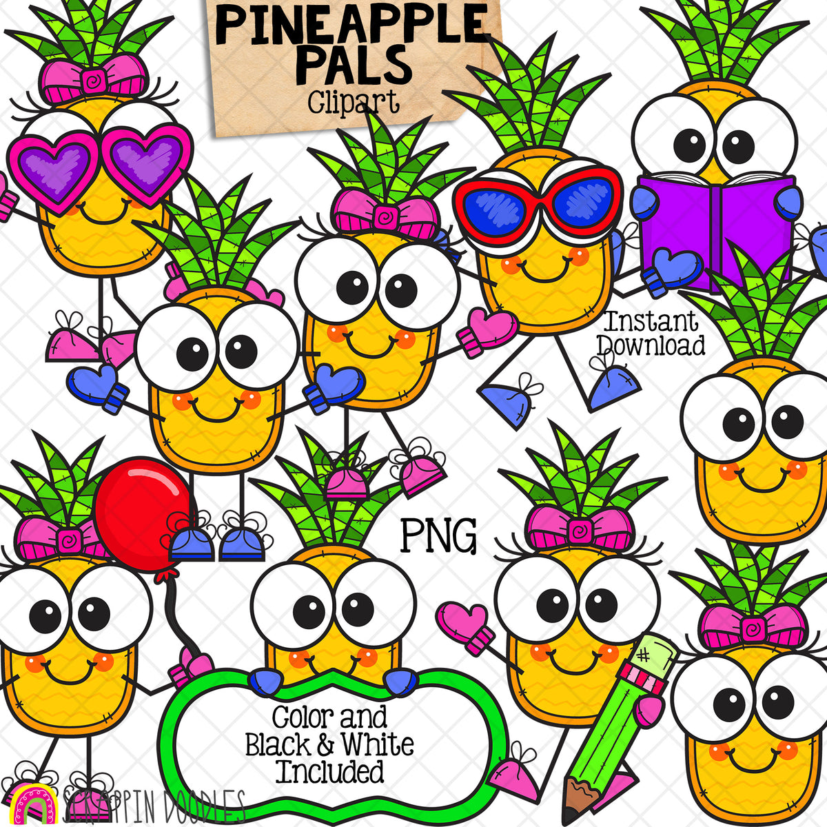 Variety Bundle #1 - Avocado - Big Foot - Slime - Llama - Lemons - Bees - Water Park - Space - Coconut -Pineapple - Chameleon - Kiddos - CU PNG Sublimation