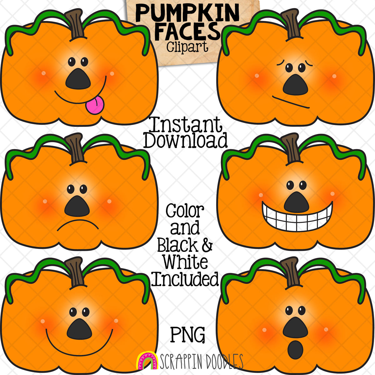 Fall Faces Bundle - Autumn Facial Expressions - Acorn - Apple - Leaf - Owl - Pumpkin - Scarecrow - Squirrel - Sunflower - CU PNG Sublimation