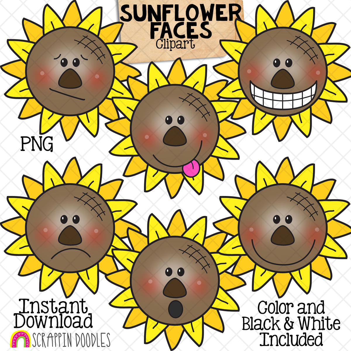 Fall Faces Bundle - Autumn Facial Expressions - Acorn - Apple - Leaf - Owl - Pumpkin - Scarecrow - Squirrel - Sunflower - CU PNG Sublimation