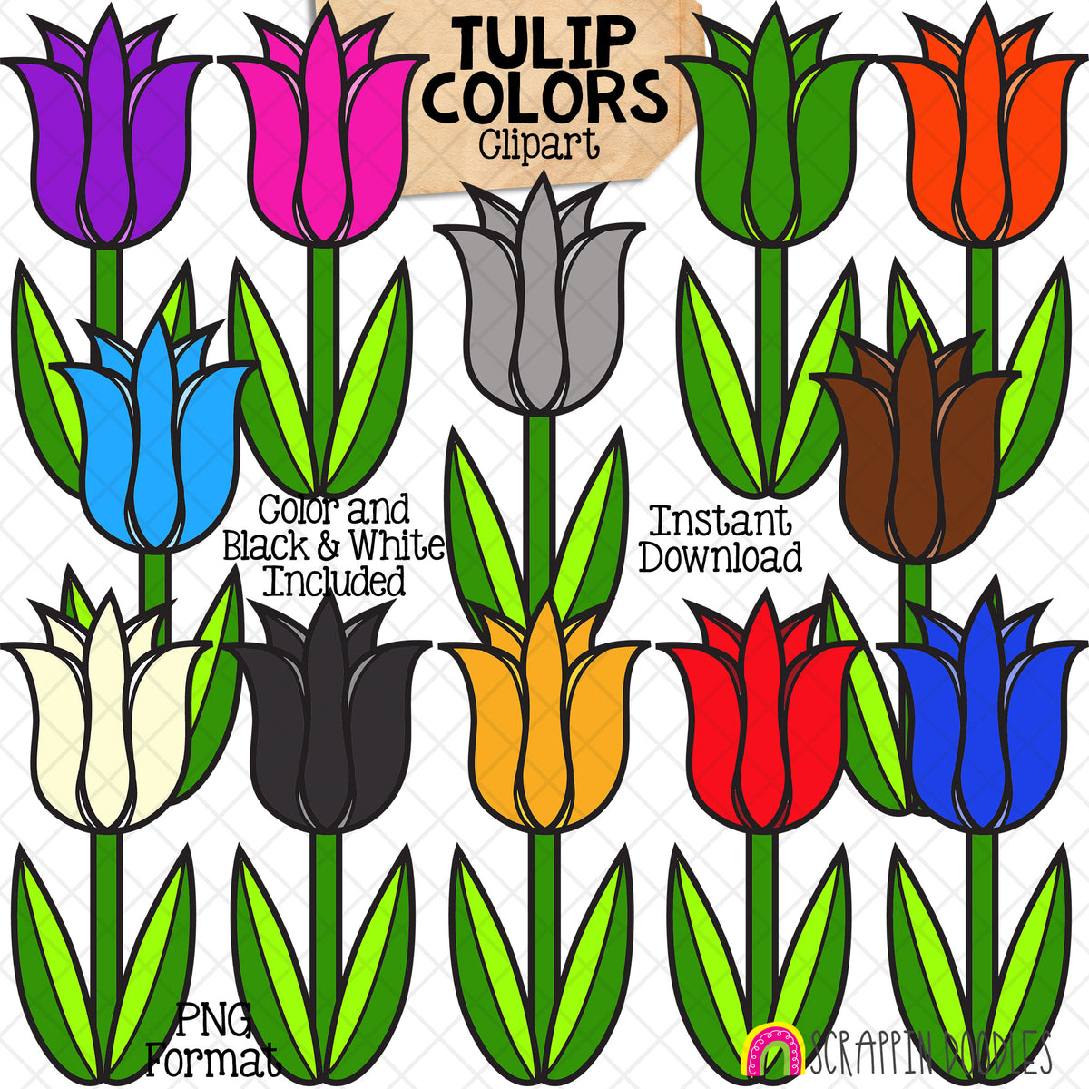 Easter Clip Art Bundle - Eggs - Bunny - Chicks - Jelly Beans - Tulips - CU PNG Sublimation