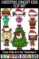 Christmas Concert Kids Clip Art