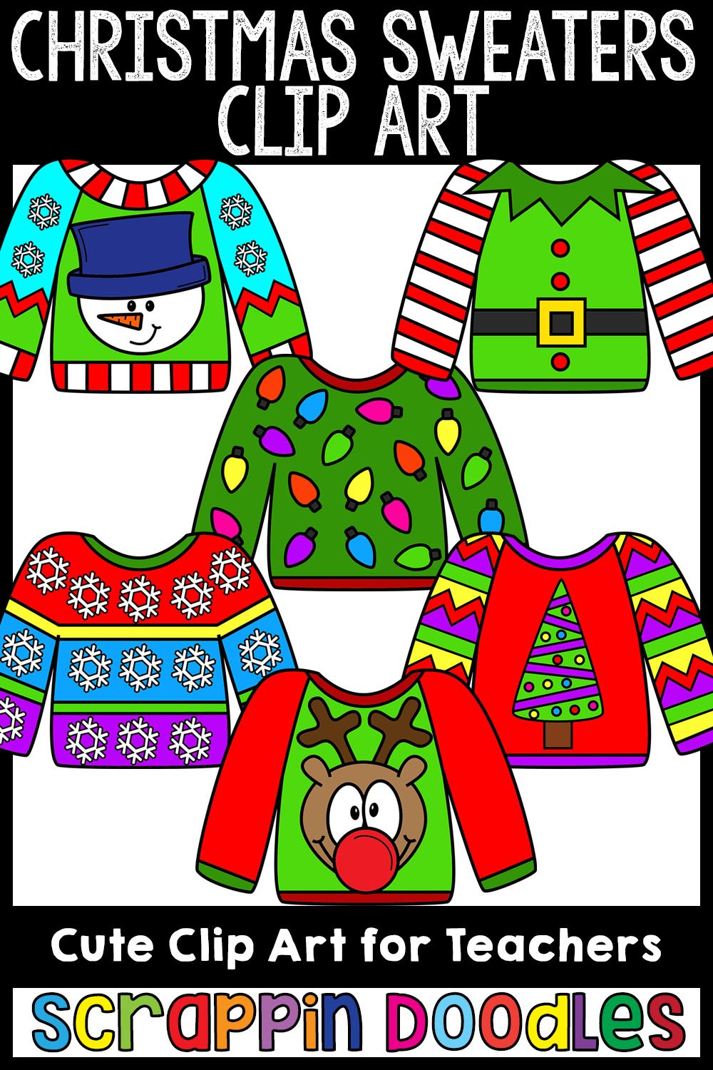 Christmas Sweaters Clip Art Ugly