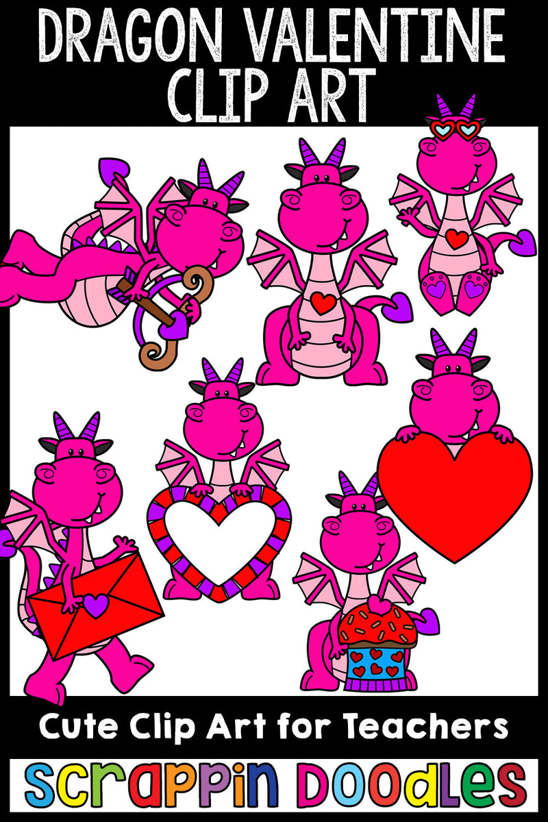 Dragon Valentine Clip Art