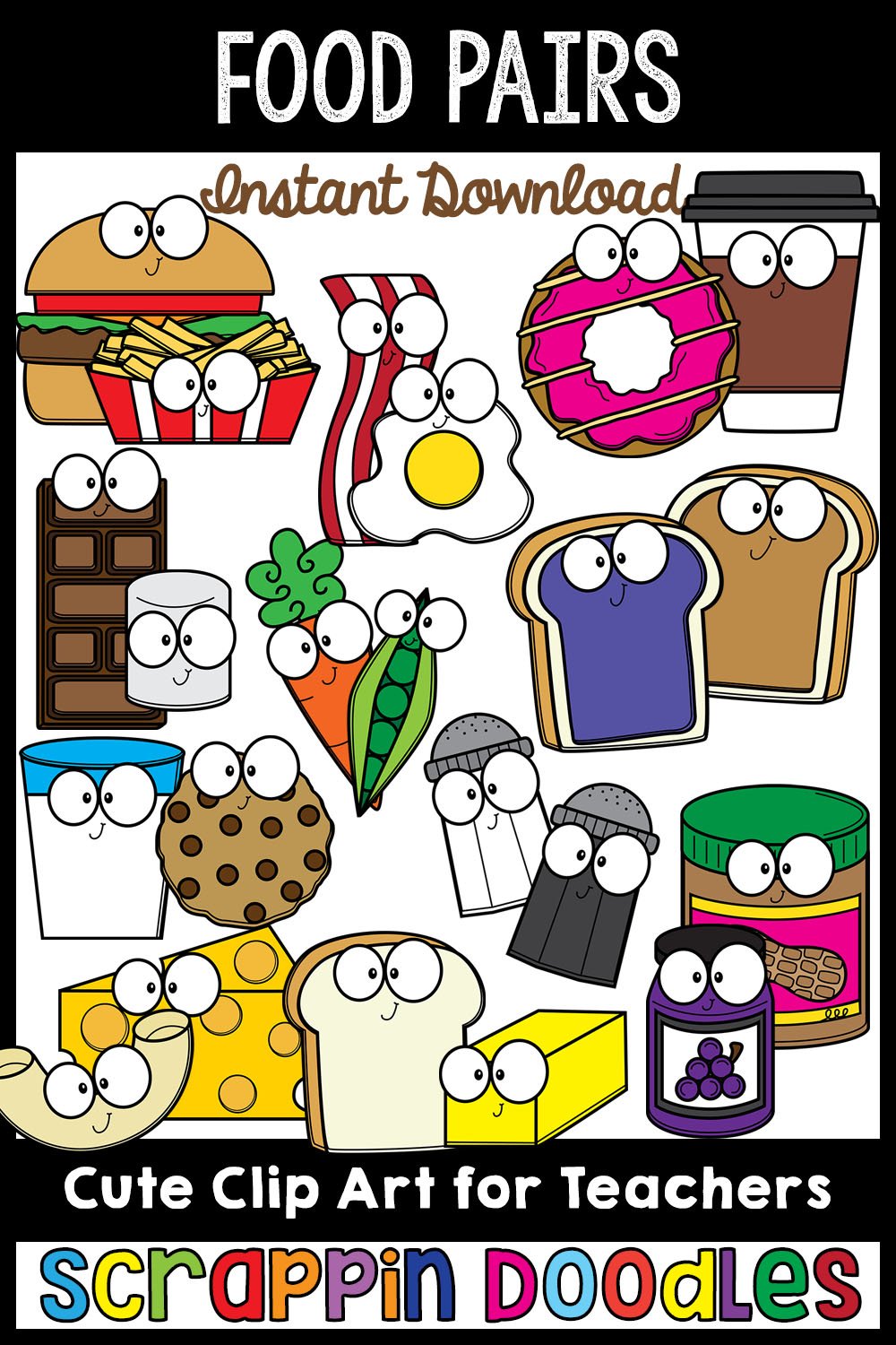 Food Pairs Clip Art