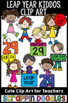 Leap Year Kiddos Clipart Kids Commercial Use