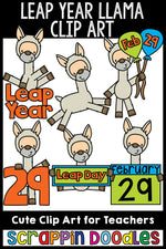 Leap Year Llama Clip Art Commercial Use
