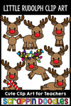 Little Rudolph Clip Art