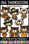 Owl Thanksgiving Clip Art