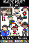 Reading Pirates Clip Art Commercial Use