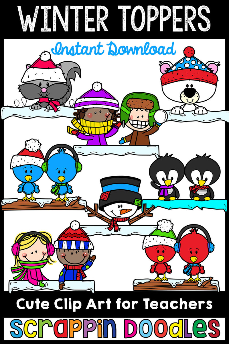 Winter Toppers Clip Art