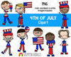 Doodle Kids Clipart Bundle - Doodle Boys and Girls Bundle 1