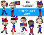Doodle Kids Clipart Bundle - Doodle Boys and Girls Bundle 1