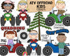 ATV Off Road Kids ClipArt - Motocross - OffRoad Motor Sports - Quadding - Commercial Use PNG
