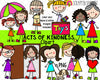 Doodle Kids Clipart Bundle - Doodle Boys and Girls Bundle 1