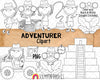 Adventurer ClipArt - Jeep Adventure - Jungle Jeep - Explorer - Treasure Hunter - Commercial Use PNG Sublimation