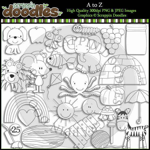 A to Z Alphabet Clip Art Download