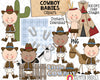 Cowboy  Babies ClipArt - Baby Boys Cowboy Dress Up  - Western Baby Decor - Baby Shower - Commercial Use PNG Sublimation