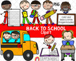 Doodle Kids Clipart Bundle - Doodle Boys and Girls Bundle 1