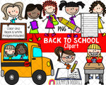 Doodle Kids Clipart Bundle - Doodle Boys and Girls Bundle 1