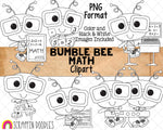 Bumble Bee Math ClipArt - Commercial Use - Sublimation - Hand Drawn PNG