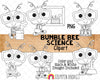 Bumble Bee Science ClipArt - Commercial Use - Sublimation - Hand Drawn PNG