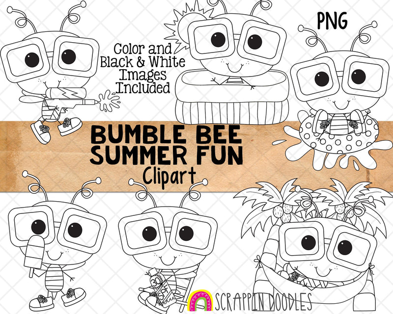 Bumble Bee ClipArt Bundle