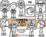 Taking Pictures ClipArt - Camera Kids Clip Art - Photography Graphics - Picture Day - Selfie - Commercial Use PNG Clip Art