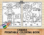 Canada Coloring Book - Canada Day Coloring Pages - Printable PDF Coloring Book