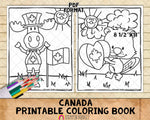 Canada Coloring Book - Canada Day Coloring Pages - Printable PDF Coloring Book