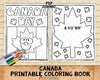 Canada Coloring Book - Canada Day Coloring Pages - Printable PDF Coloring Book