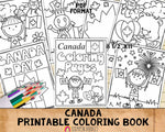 Canada Coloring Book - Canada Day Coloring Pages - Printable PDF Coloring Book