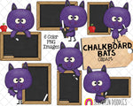 Not Too Spooky Bat ClipArt Bundle - Cute Bat Clipart - Vampire Bats - Flying Bats - Bat Patterns - Commercial Use PNG