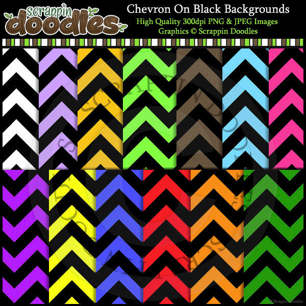 Chevron on Black Backgrounds