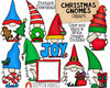 Christmas Gnome ClipArt - Gnome Sublimation PNG - Santa Garden Gnomes - Commercial Use