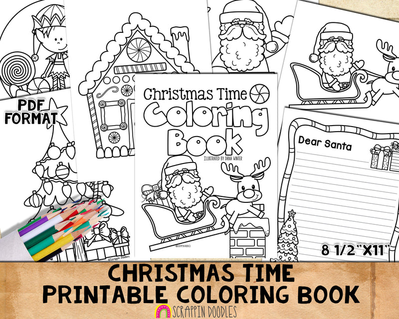 Winter Coloring Pages – Scrappin Doodles