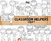 Classroom Helpers ClipArt - Kids Doing Classroom Chores ClipArt - Commercial Use PNG - Sublimation Graphics