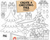 Create a Christmas Tree ClipArt- Christmas Lights and Bulbs - Christmas Tree Graphics - Presents - Hand Drawn PNG