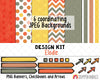 Elodie Design Kit - Cover Page Templates - Planner Frames and Backgrounds