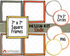 Elodie Design Kit - Cover Page Templates - Digital Planner Backgrounds - Planners Frames and Borders - Customizable Binder Covers