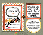 Danica Design Kit - Cover Page Templates - Digital Planner Backgrounds - Planners Frames and Borders - Customizable Binder Covers
