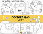 Doctor ClipArt - Doctors Bag ClipArt - Medical ClipArt - Healthcare ClipArt - Hospital ClipArt