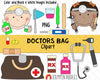 Doctor ClipArt - Doctors Bag ClipArt - Medical ClipArt - Healthcare ClipArt - Hospital ClipArt