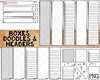 Doodle Calendar Templates - Create your own BUJO Doodle style Calendars - Commercial Use