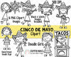 Cinco de Mayo ClipArt - Doodle Girls Cinco de Mayo ClipArt - Mexico ClipArt