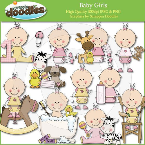 Baby Girls - Babies Clip ArtDownload