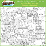 7 Habits of Jungle Animals Clip Art Download