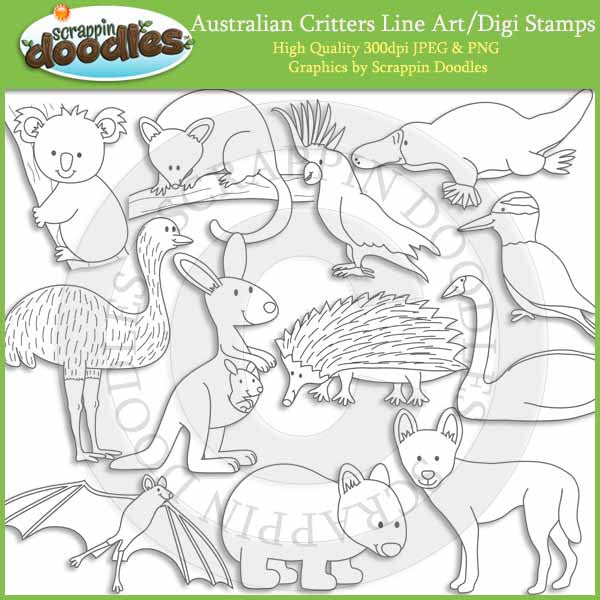 Australian Critters - Australia Animal Clip Art